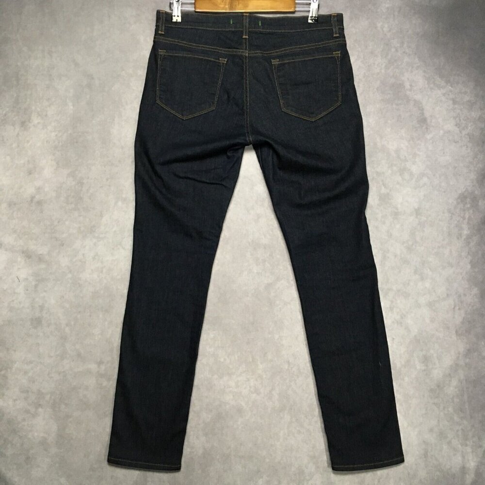 J Brand Womens Skinny Leg Pure Blue Jeans size 31 Dark Wash Stretch Denim Pants - Picture 5 of 15